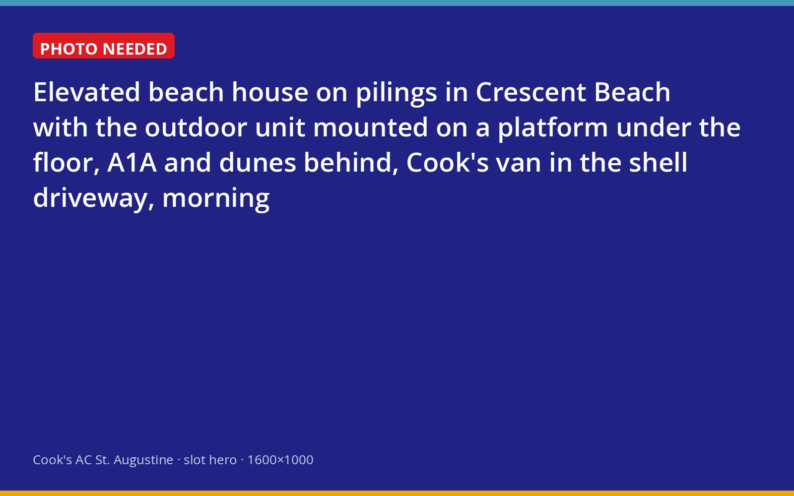 Stilt house in Crescent Beach with an outdoor AC unit mounted under the elevated floor