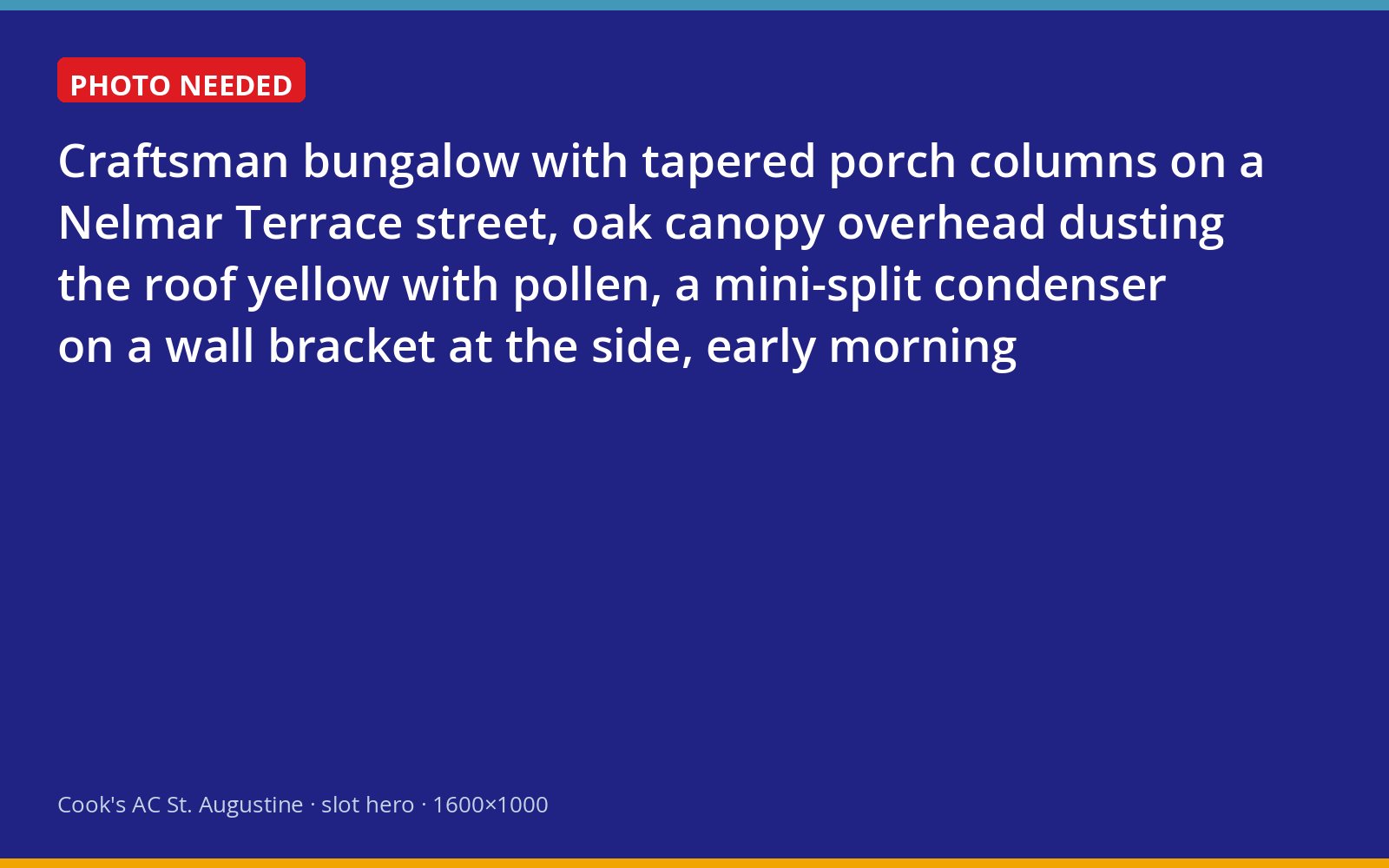 Craftsman bungalow under oaks in Nelmar Terrace with a wall-mounted outdoor unit