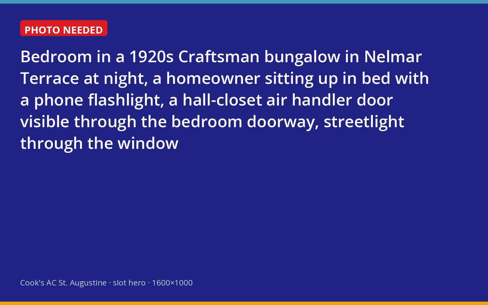 Homeowner awake at night in a Nelmar Terrace bungalow listening to a new noise from a closet air handler