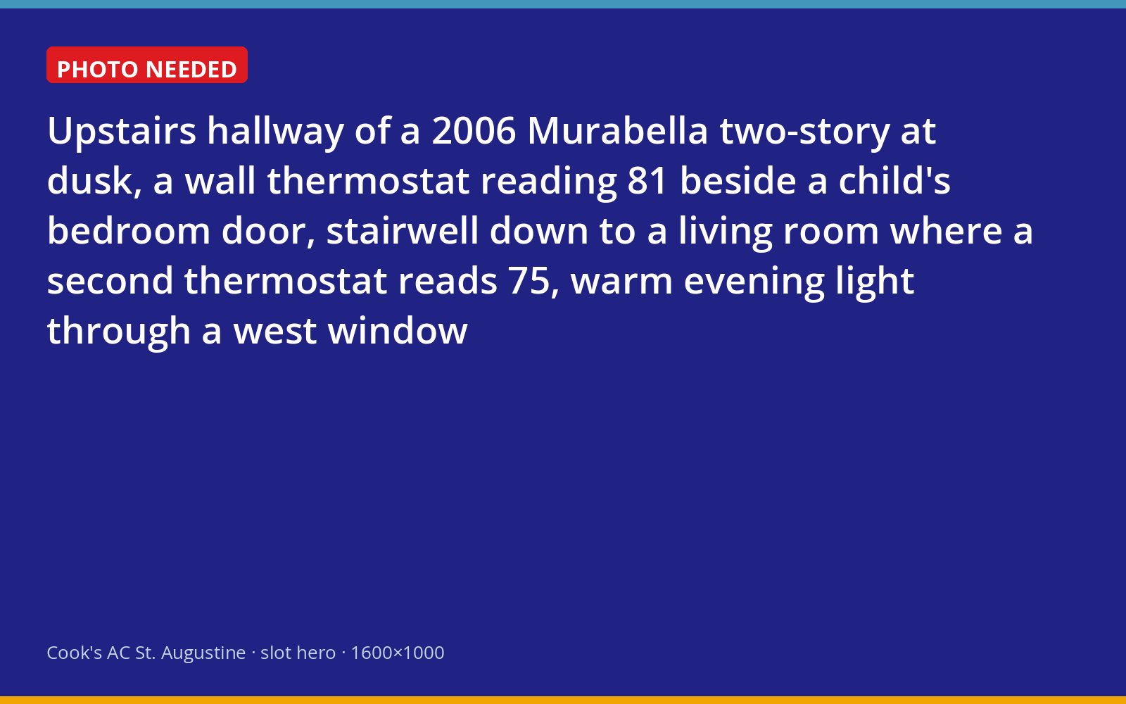 Two thermostats in a Murabella two-story showing 81 upstairs and 75 downstairs on a July evening