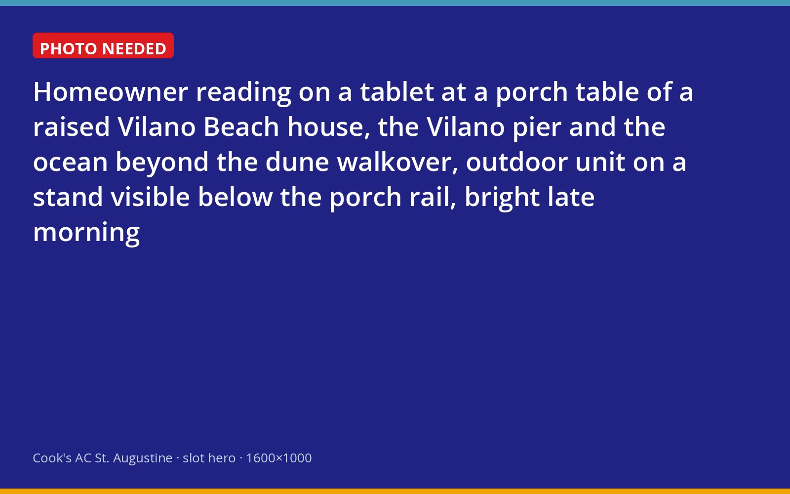 Vilano Beach homeowner reading Cook's troubleshooting guidance on a porch overlooking the ocean near St. Augustine