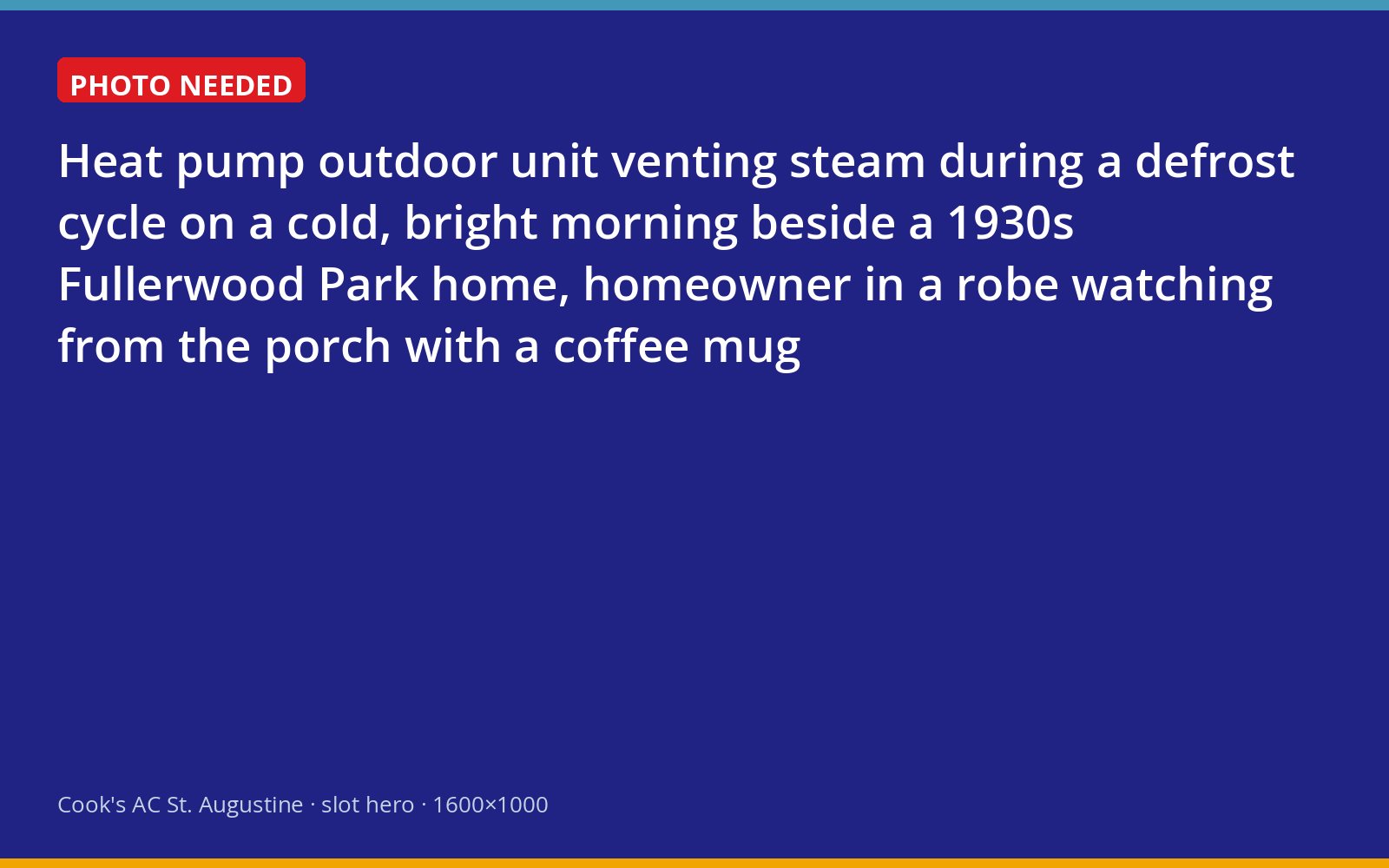 Heat pump defrosting with visible steam outside a Fullerwood Park home in St. Augustine
